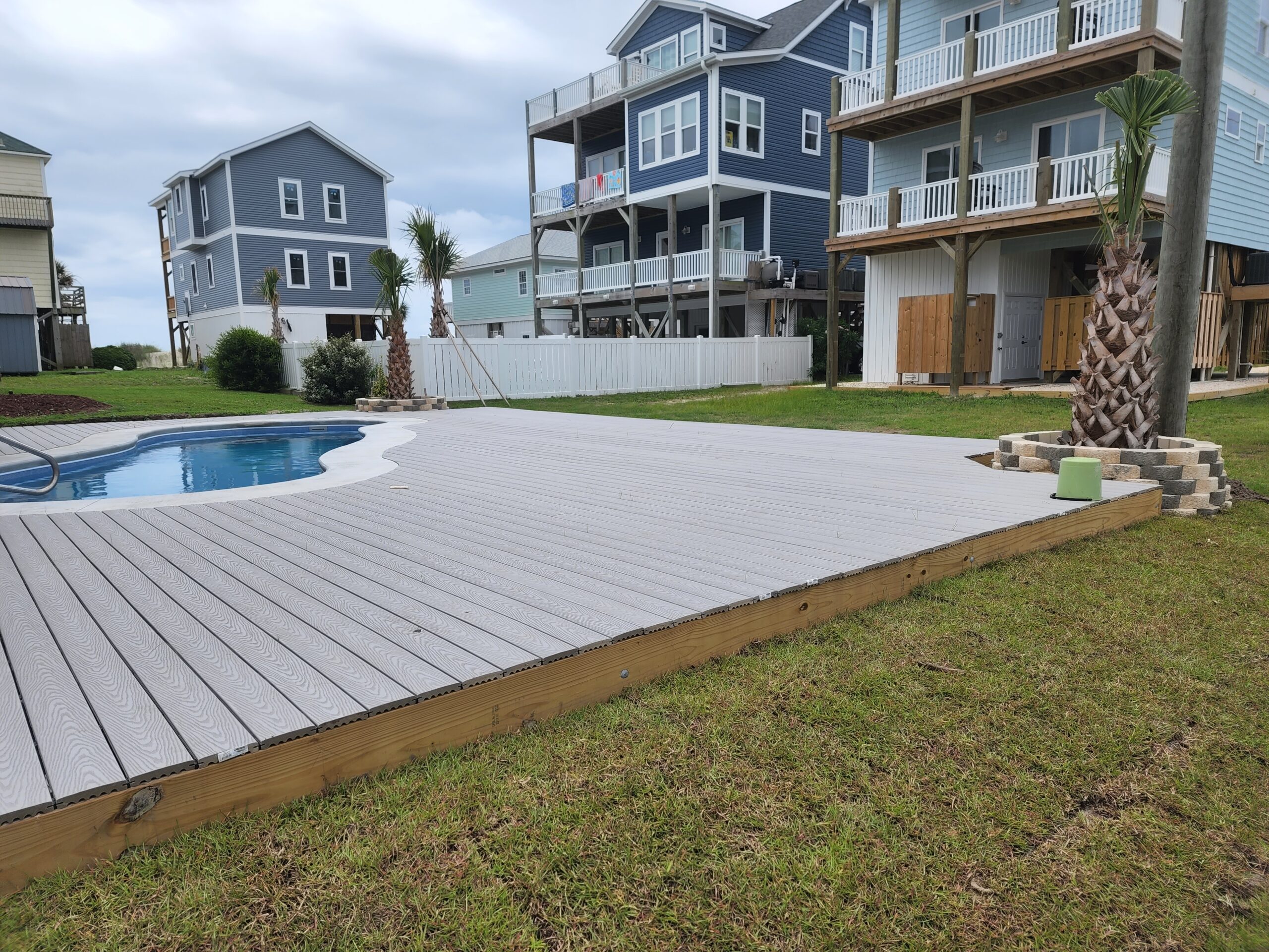 pool deck install