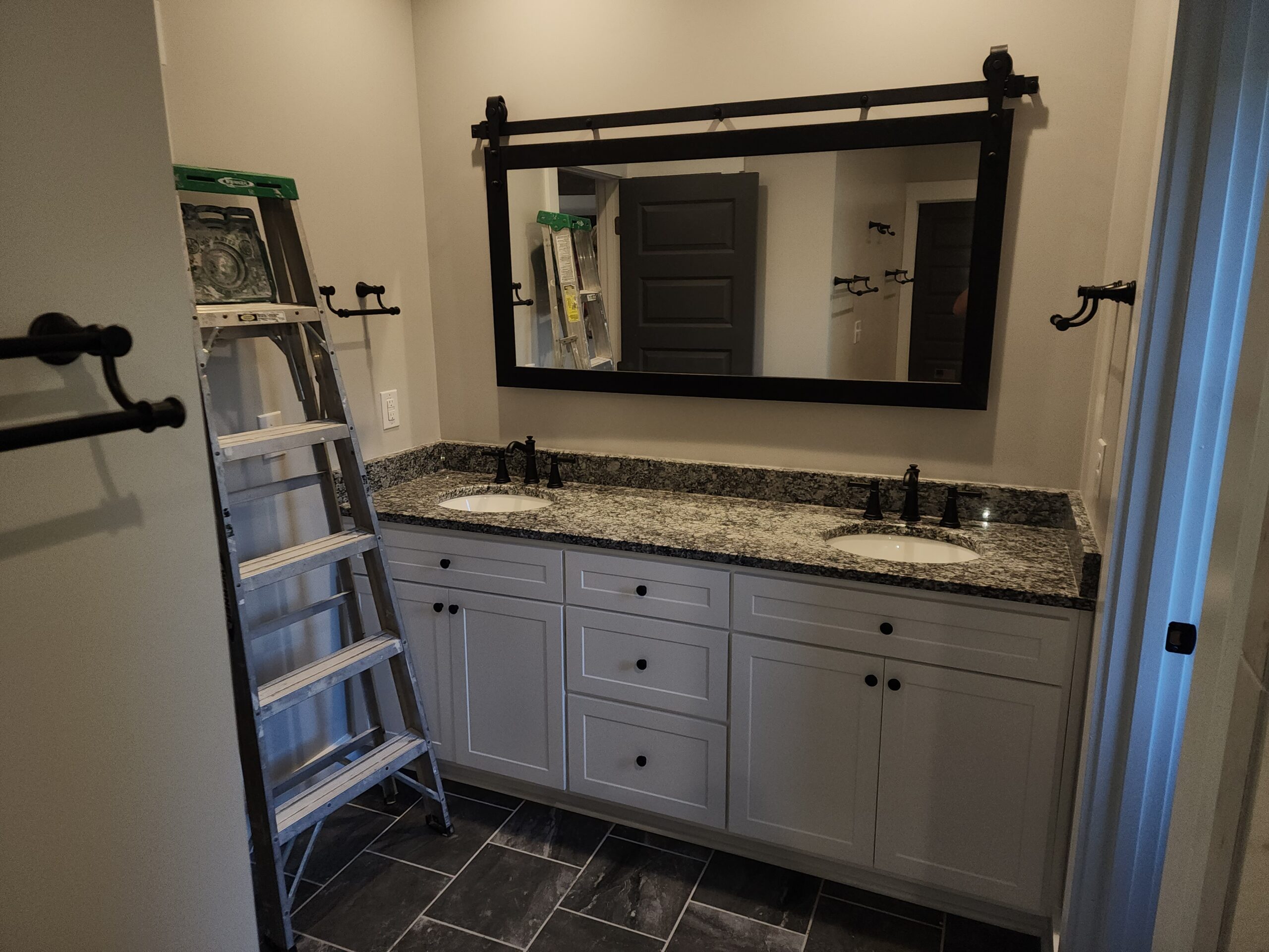 cabinets and vanity install